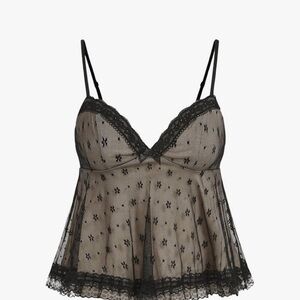 Chic Black Lace Chemise